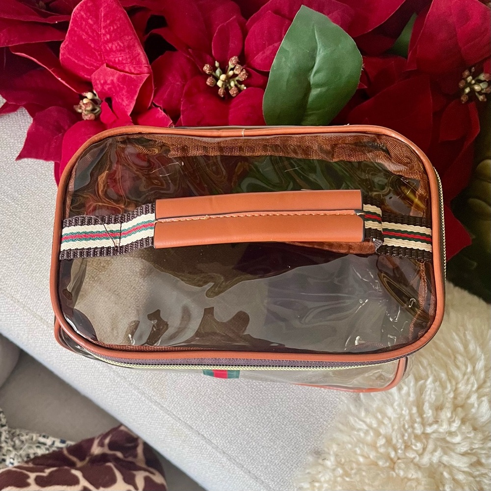 🎉New Retro GG Vibe Luxe “Bag Of The Year” Transparent Bag with Double Zipper - Picture 4 of 7
